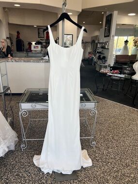 Morilee ivory crepe Bridal Slip Gown
